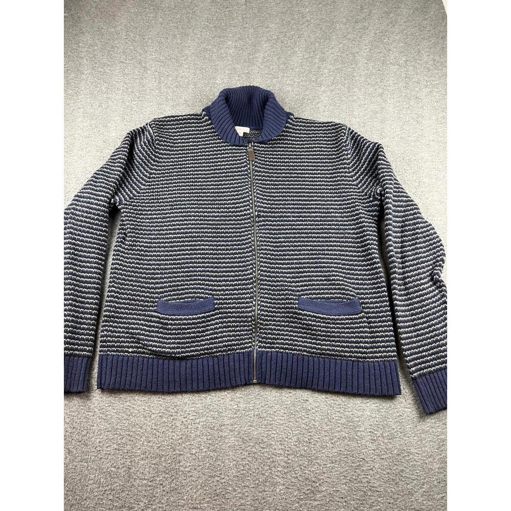 Merona Mens Zip-Up Sweater with Ribbed Collar‎ and Pockets Size XXL